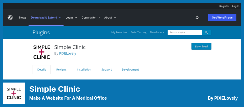 Complemento de clínica simple: cree un sitio web para un consultorio médico