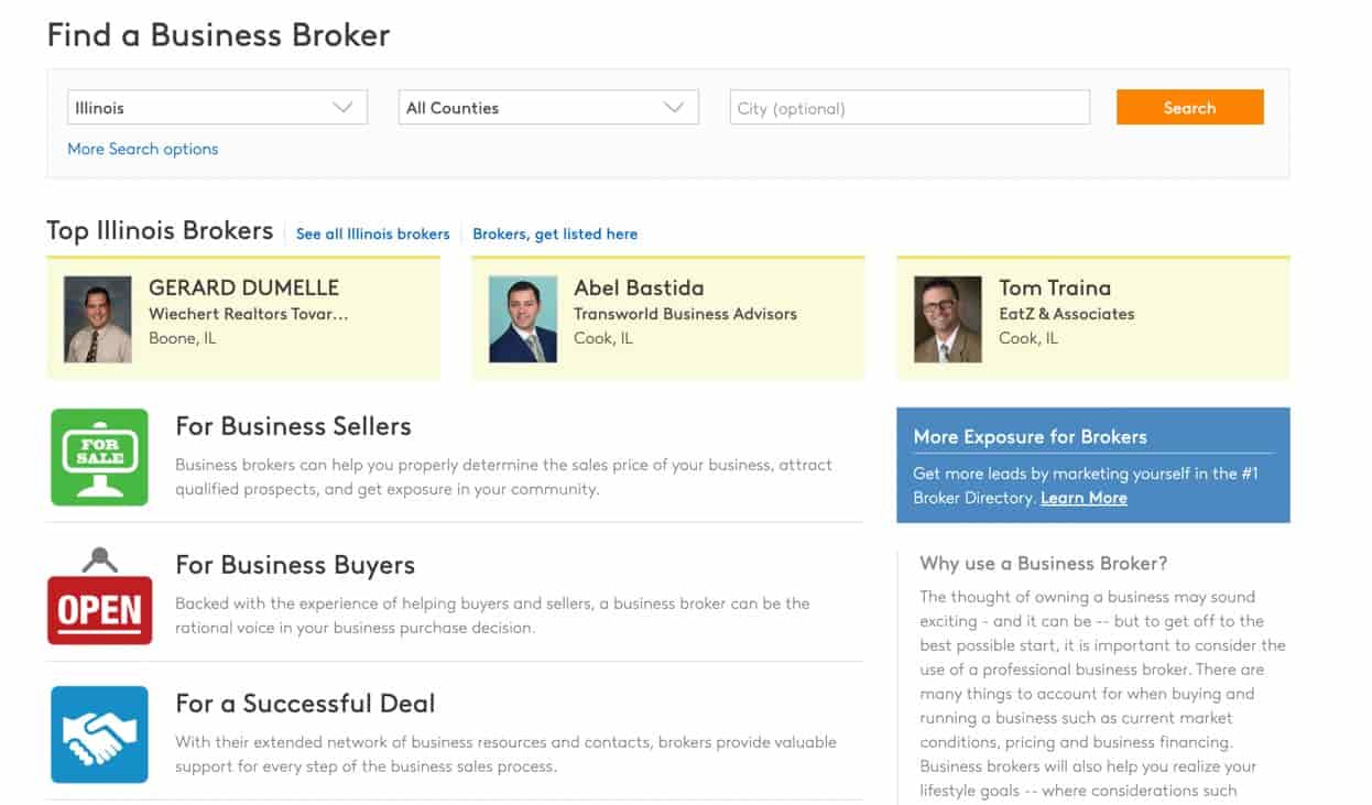 brokerii vă ajută să găsiți unde să vindeți o afacere