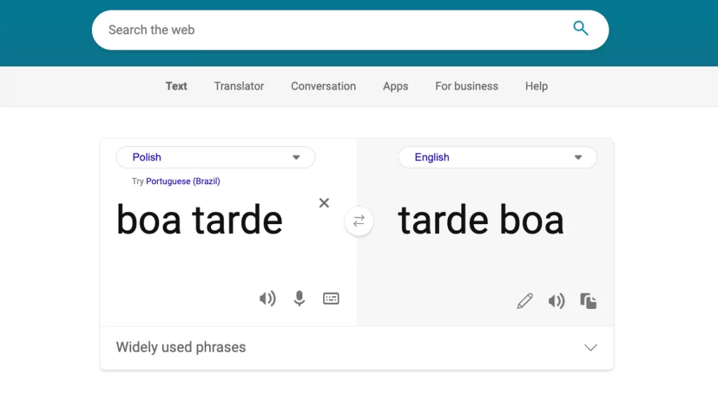 Bing translate per iniziare