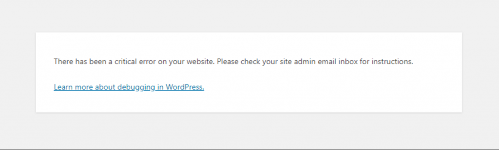 Bu Web Sitesinde Kritik Bir Hata Olduğunu Düzeltmenin En İyi 11 Yöntemi Hata 4 There has been a critical error on your website error message