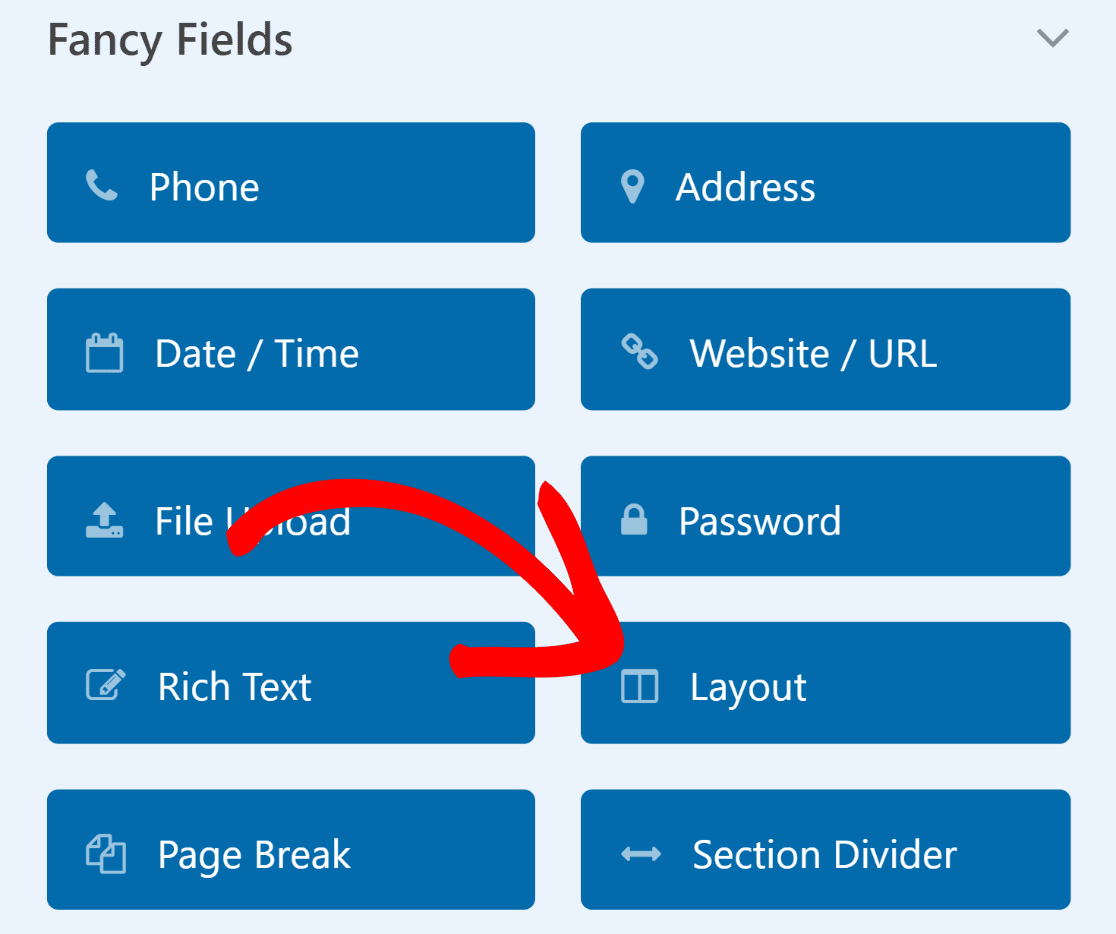 form layout field