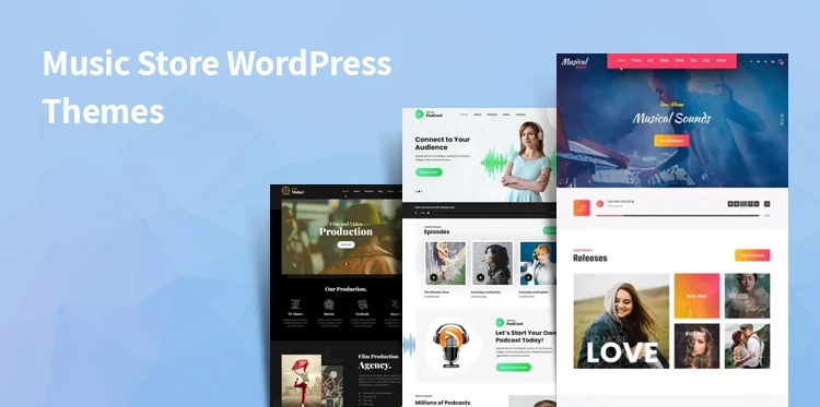 ミュージック ストアの WordPress テーマ