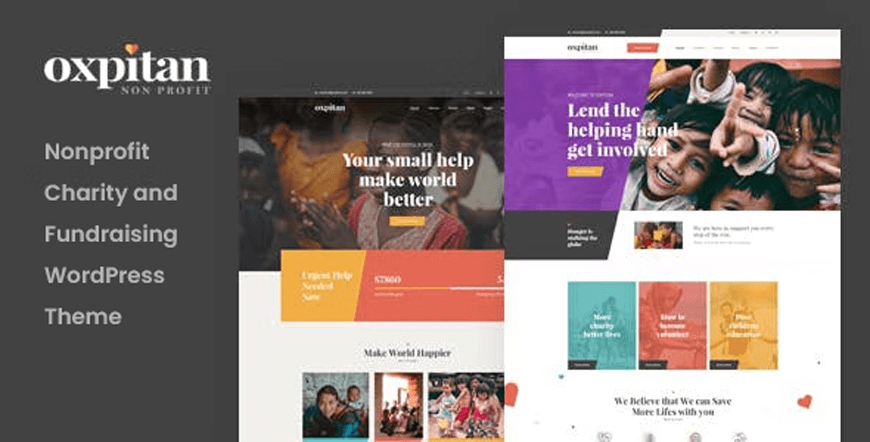 Oxpitan - tema WordPress senza scopo di lucro