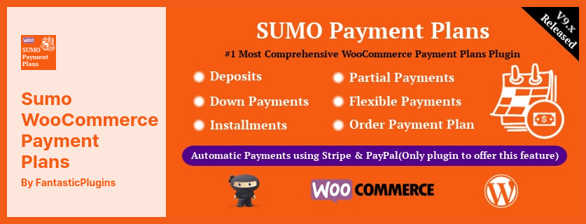 Sumo WooCommerce 支払いプラン プラグイン - 預金、頭金、分割払い、変動支払いなど