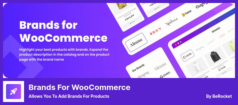Complemento Brands for WooCommerce: le permite agregar marcas para productos
