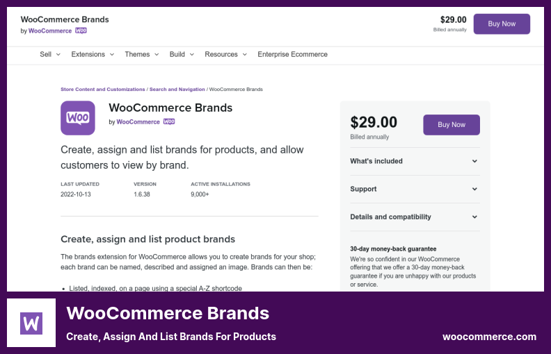 Complemento de marcas de WooCommerce: cree, asigne y enumere marcas para productos