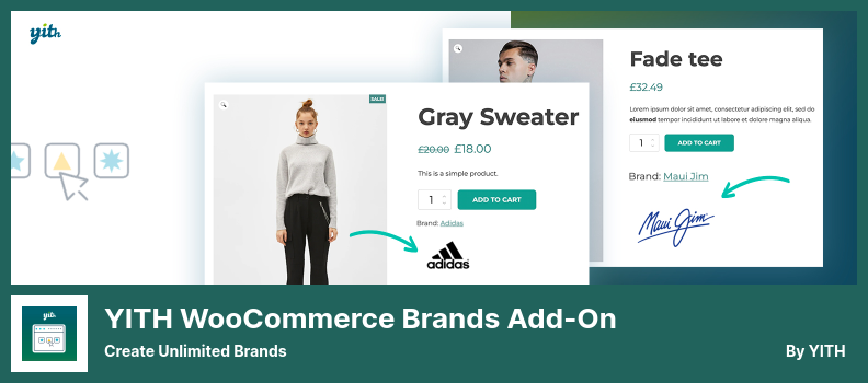 Complemento YITH WooCommerce Brands Add-On - Crea marcas ilimitadas