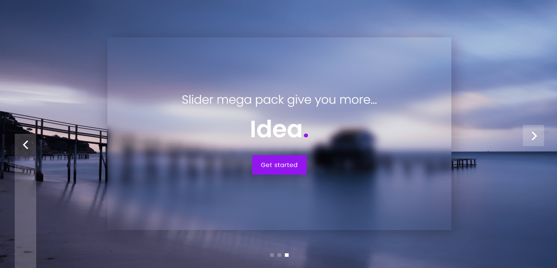Divi 产品亮点滑块 Mega Pack 滑块布局 6