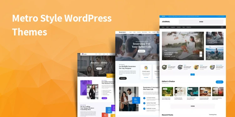 temas de WordPress estilo metro