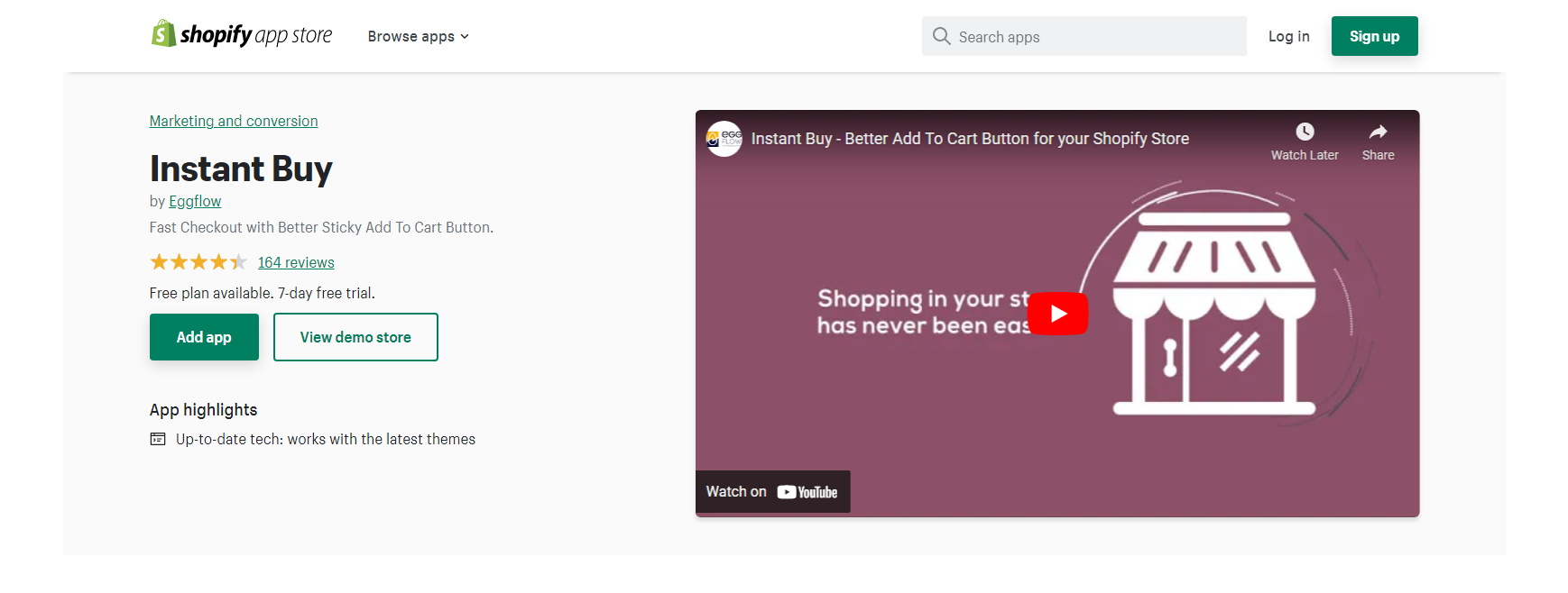 Acquisto istantaneo - Shopify app di pagamento