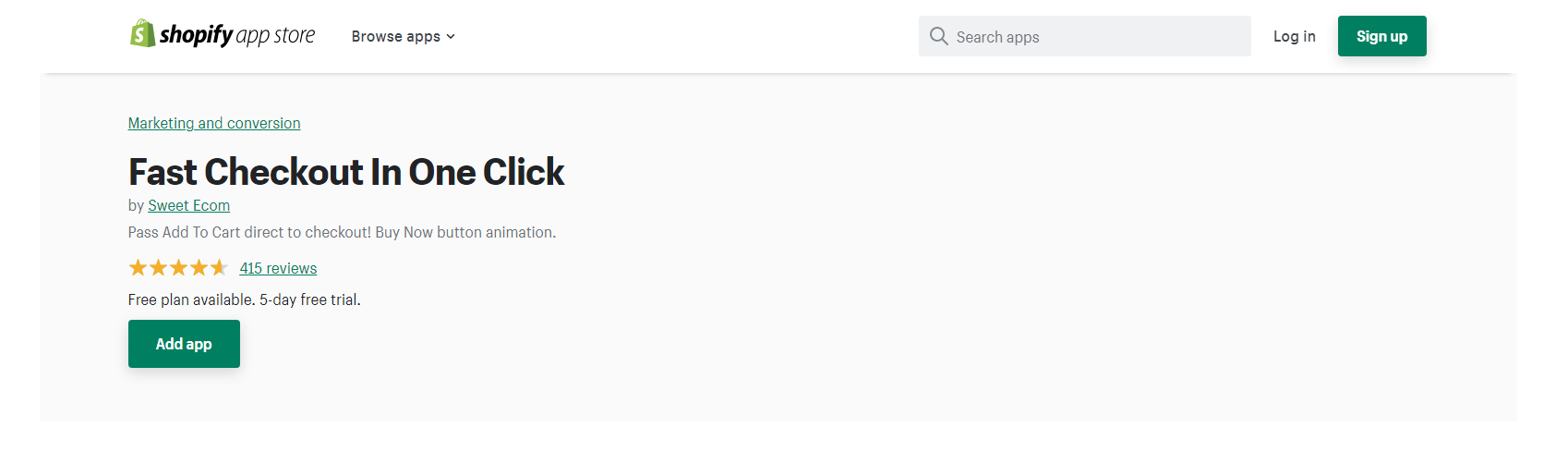 Fast Checkout - Shopify app di checkout