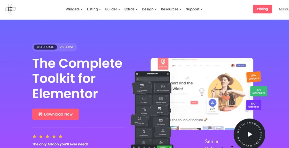 elementor 的加號插件