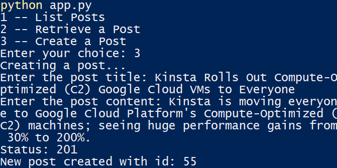 Membuat posting WordPress dengan Python.