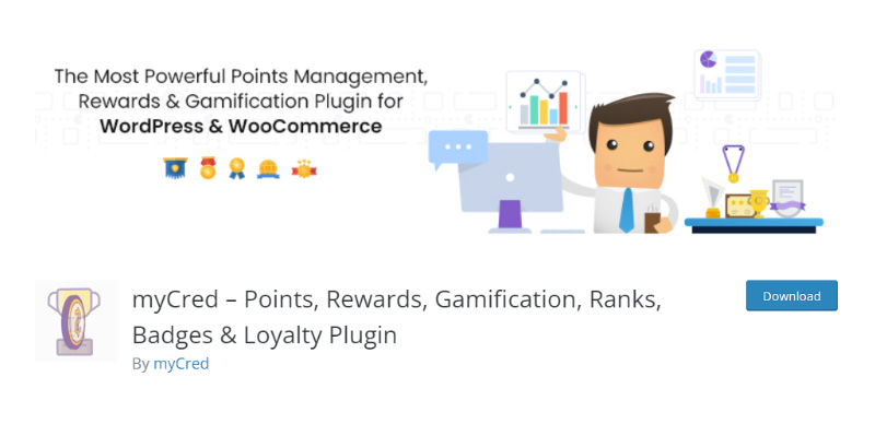 5 complementos de gamificación para WordPress que deberías probar 3 myCred plugin
