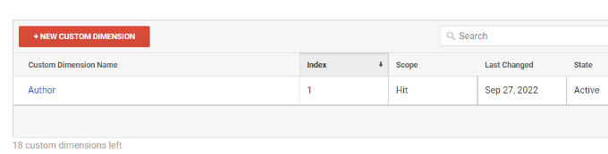 Crear dimensión personalizada en Google Analytics View your author dimension