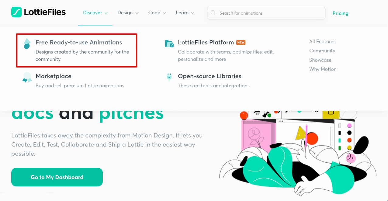 Elementor に Lottie アニメーションを追加する方法 (3 つの簡単な方法) 1 How to Find Lottie Files for Free