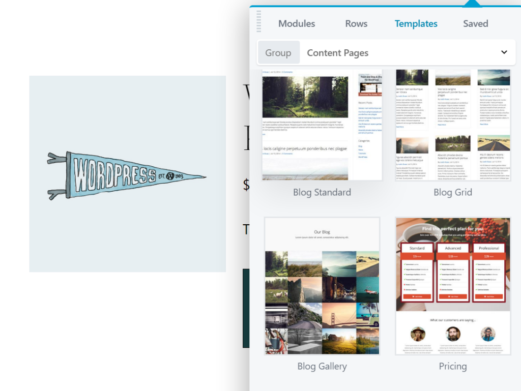 Modelli di Beaver Builder