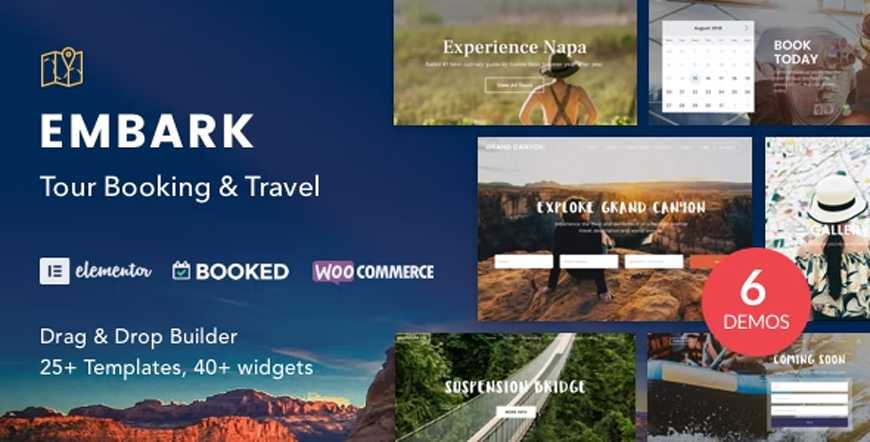 Embark - 여행 예약 WordPress 테마
