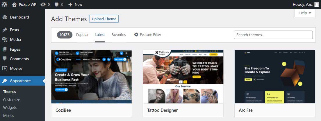 ثيمات WordPress