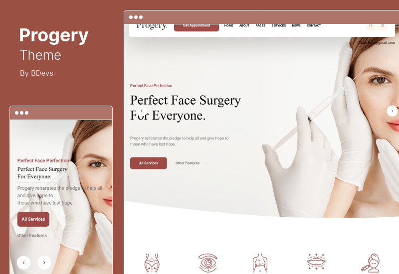 Progery Theme - Plastische Chirurgie WordPress Theme