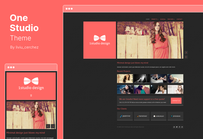 OneStudio Theme – Ein einzigartiges reaktionsschnelles WordPress-Theme