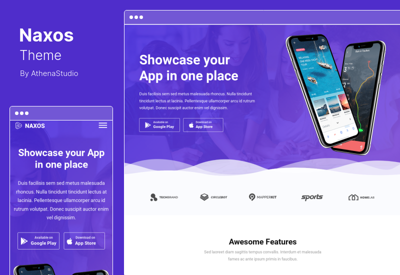 Naxos-Theme - App-Landing-Page-WordPress-Theme