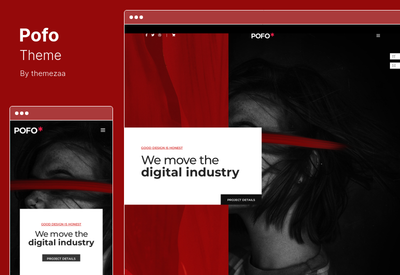 Pofo-Theme - Kreatives Portfolio und Blog-WordPress-Theme
