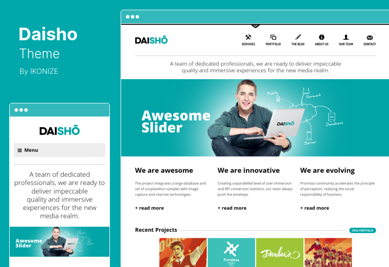 Daisho-Thema – Flexibles Portfolio-WordPress-Thema