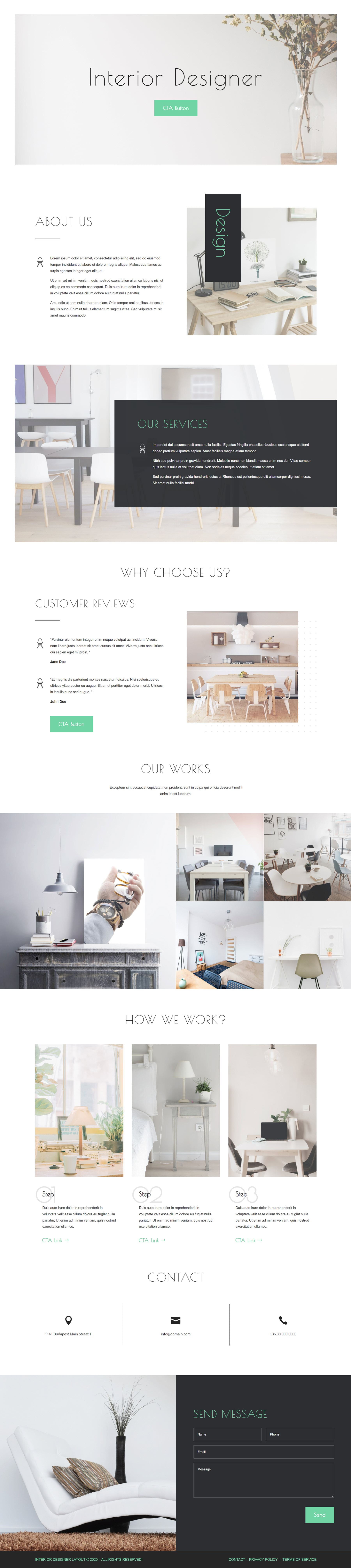 Divi Product Highlight Homepage 25 Divi Layout Pack Luce per interni