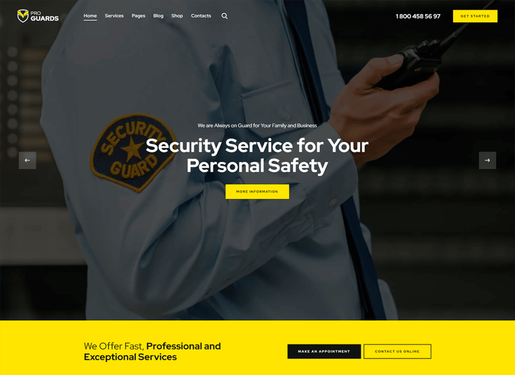 ProGuards | سلامة حارس الجسم والأمن وورد الموضوع
