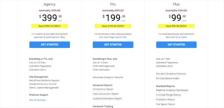 Monsterinsights-Preispläne – IsItWP – Kostenloser WordPress-Theme-Detektor monsterinsights pricing plans