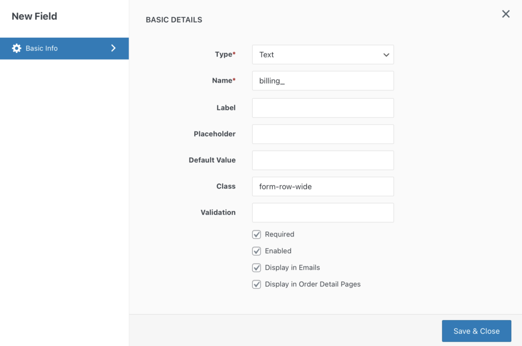 Hinzufügen eines Felds im Checkout Field Editor für Ihre WooCommerce-Checkout-Seite