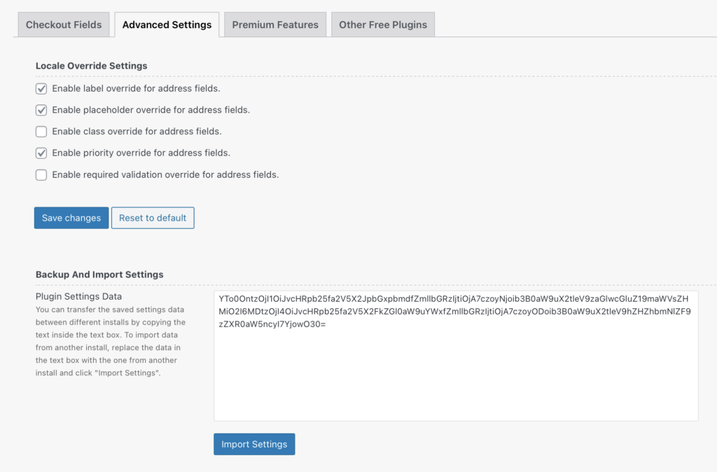 Die erweiterten Einstellungen des Checkout-Feldeditors für Ihre WooCommerce-Checkout-Seite