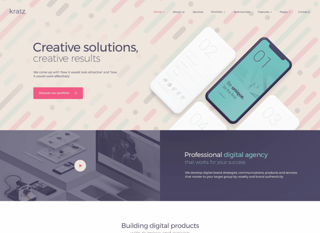 كراتز | التسويق الرقمي للوكالة وموضوع SEO WordPress