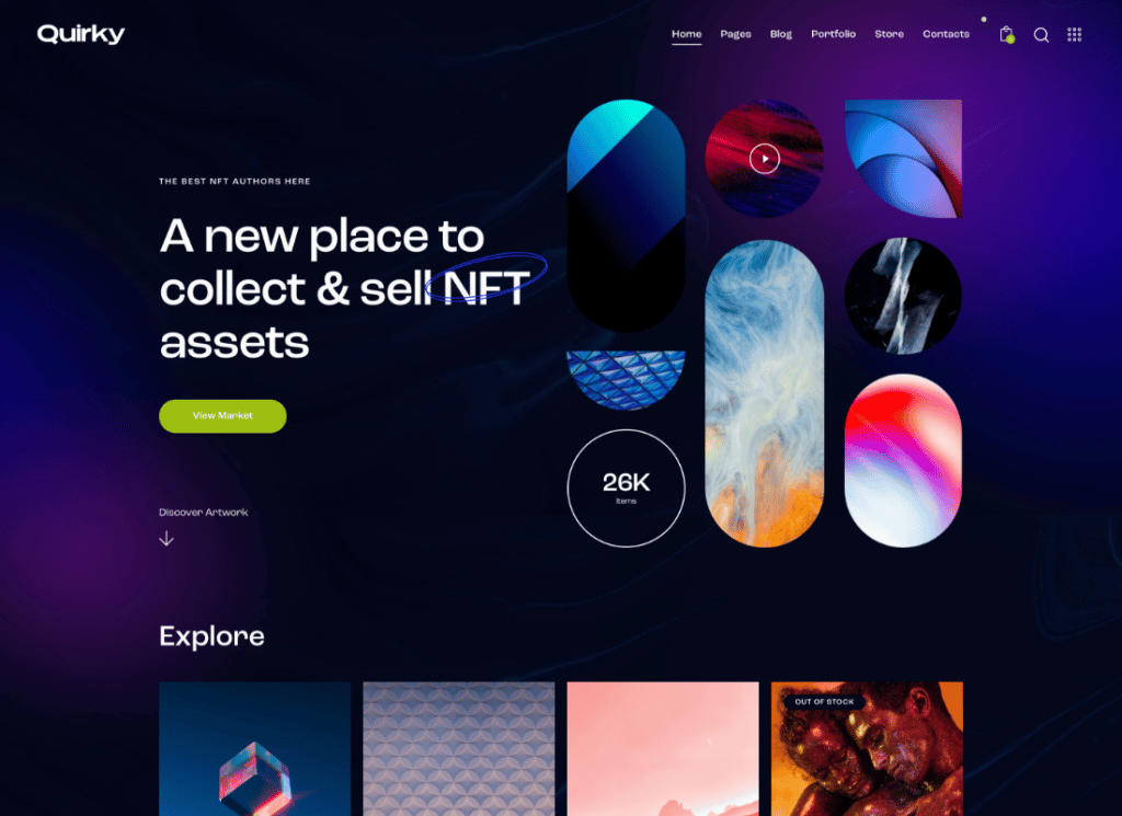 ملتوي | موضوع وورد NFT و Token و Blockchain WCFM Marketplace