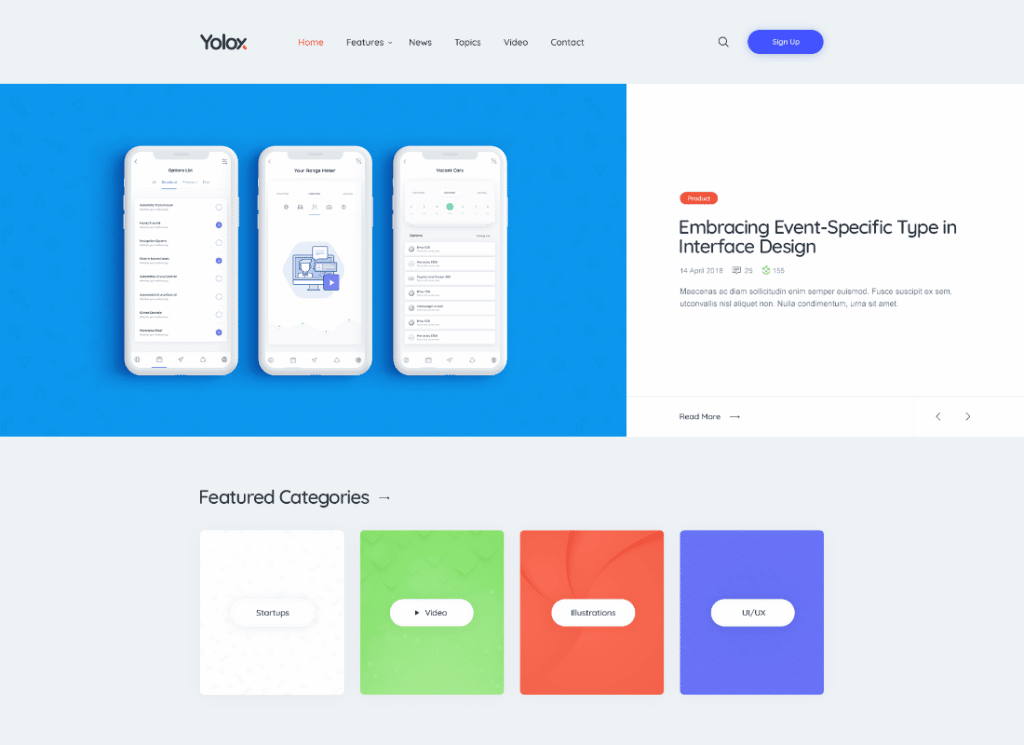 يولوكس | موضوع مدونة WordPress الحديثة للأعمال وبدء التشغيل