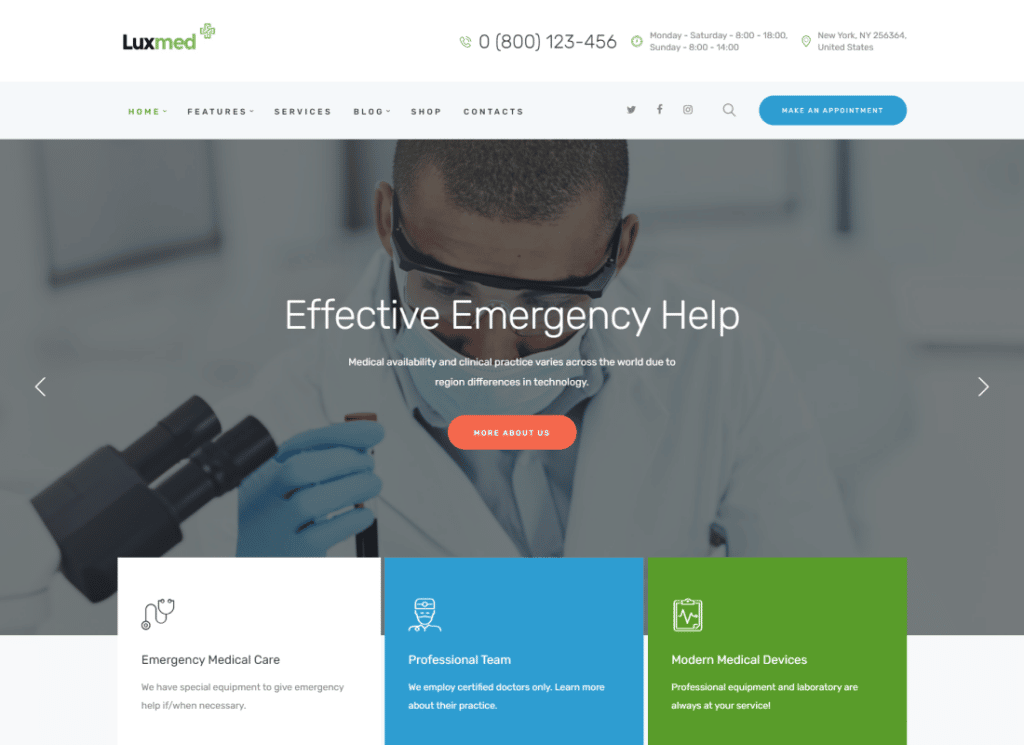 LuxMed - موضوع وورد للطب والرعاية الصحية
