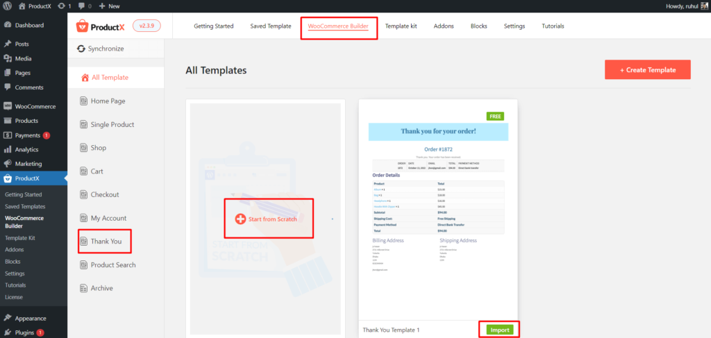 Como personalizar WooCommerce Obrigado Página 4 Creating Thank You Page