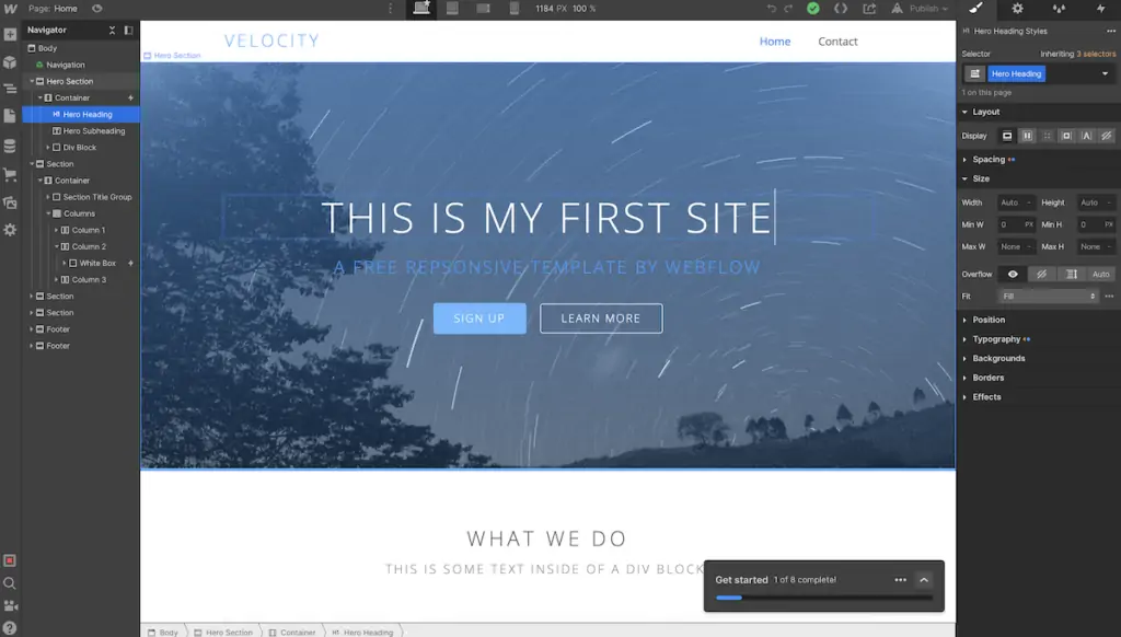 Webflow 웹사이트 빌더 개요