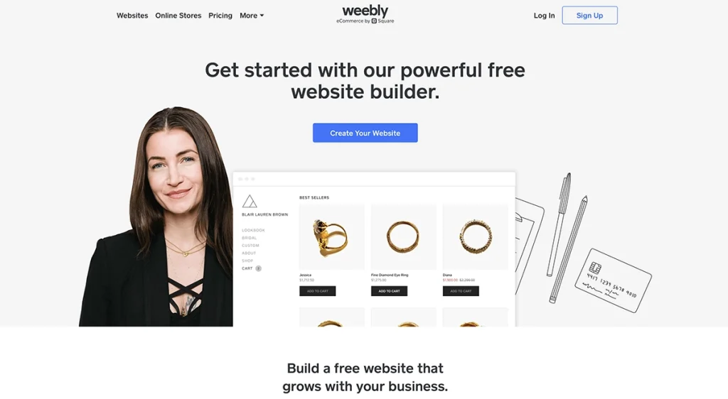 Weebly 최고의 무료 웹사이트 빌더