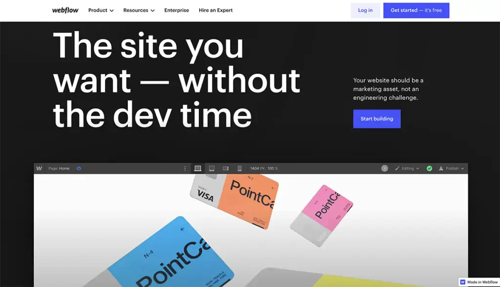 UI/UX 디자이너를 위한 Webflow 최고의 웹사이트 빌더