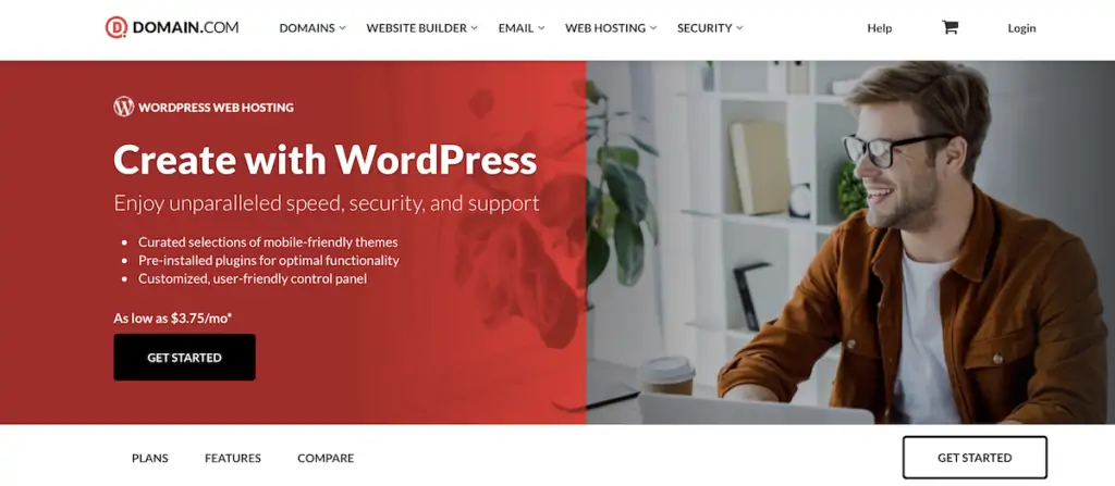 Domain.com miglior hosting WordPress economico