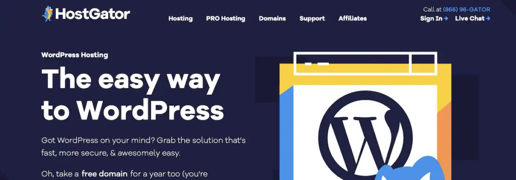 HostGator hosting WordPress economico
