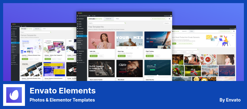 Plugin Envato Elements - Foto & Elementor Template