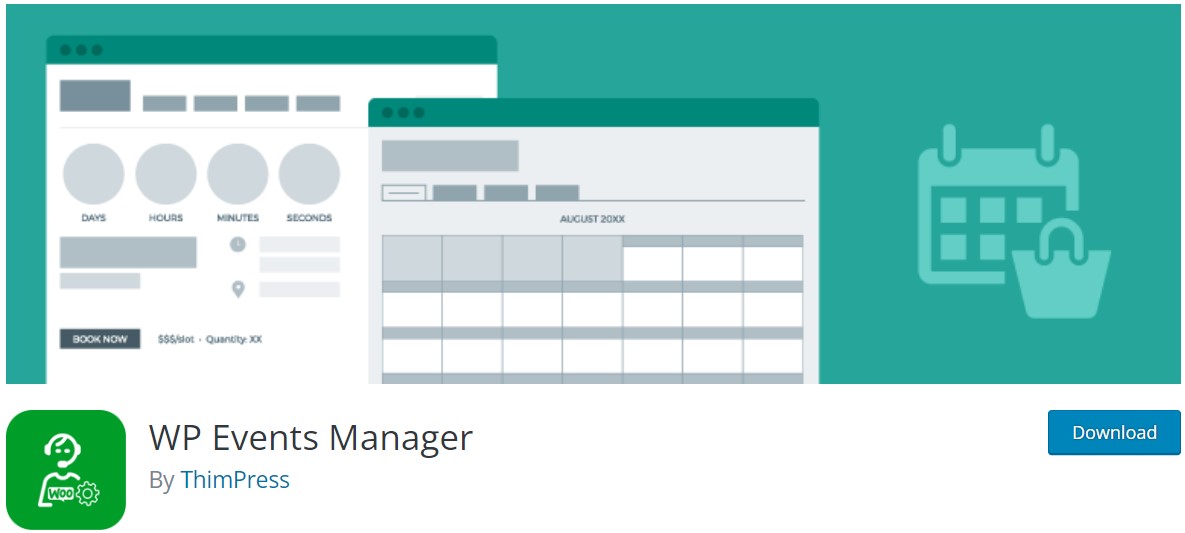wp events manager - 得力助手最好的预约wordpress插件