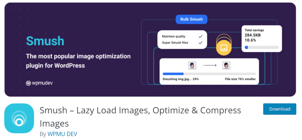 Spanduk plugin smush