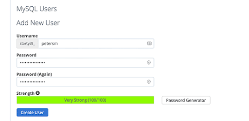 Użytkownicy MySQL - Przenieś witrynę WordPress