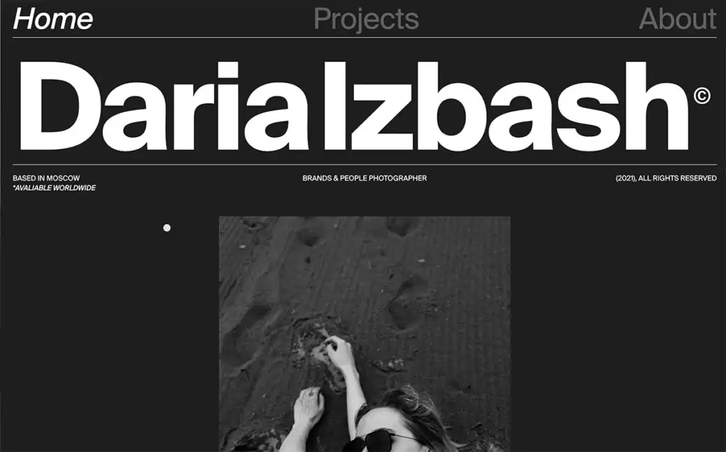 모스크바에 기반을 둔 전문 브랜드 및 인물 사진작가 Daria Izbash