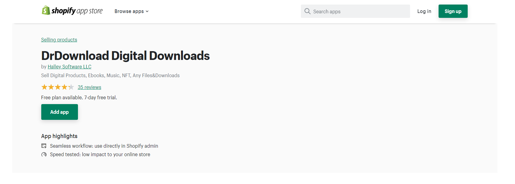 DrDownload - Shopify 디지털 다운로드