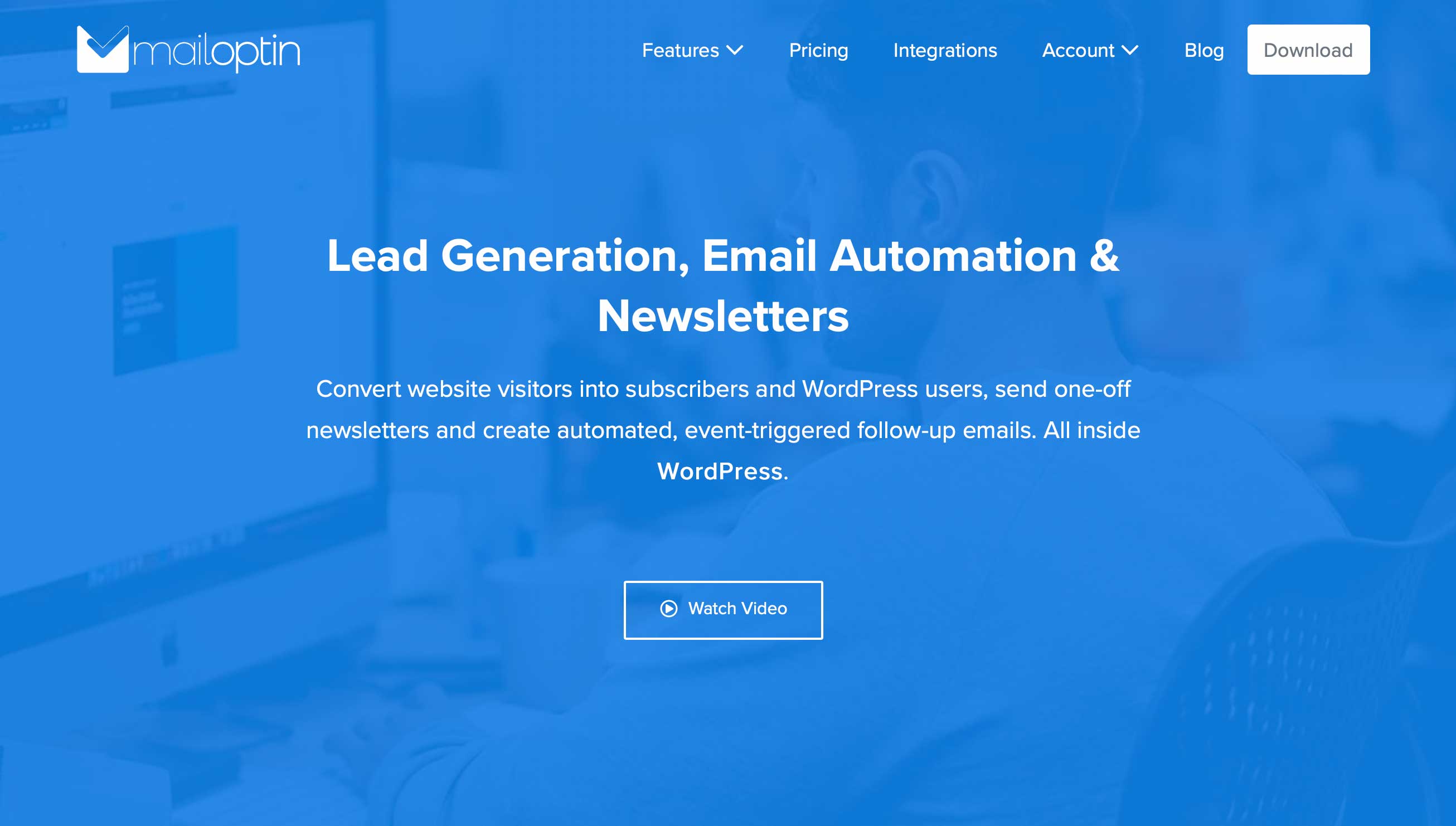 Mail Optin Call to Action plugin WordPress